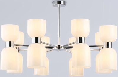 Люстра Ambrella LH56085/16 СH/FR (хром/белый матовый) - фото