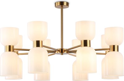 Люстра Ambrella LH56095/16 BS/FR (латунь/белый матовый)