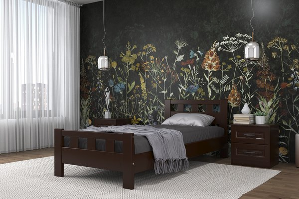 Односпальная кровать Bravo Мебель Вероника-2 90x200