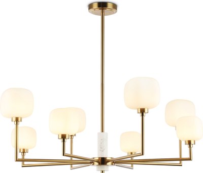 Люстра Ambrella LH53017/8 BS/FR (латунь/белый матовый)