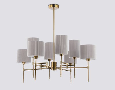 Люстра Ambrella LH72383/8 BS/GR (латунь/серый)