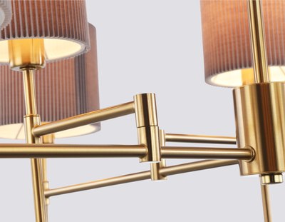 Люстра Ambrella LH72383/8 BS/GR (латунь/серый)