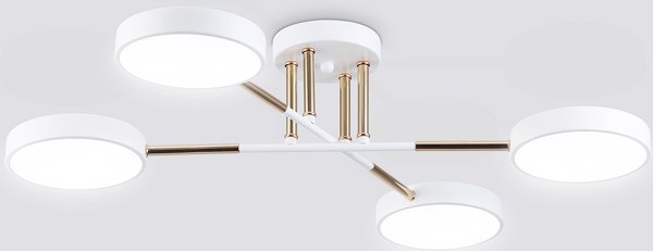 Люстра Ambrella FL516331/4 WH/FGD - фото