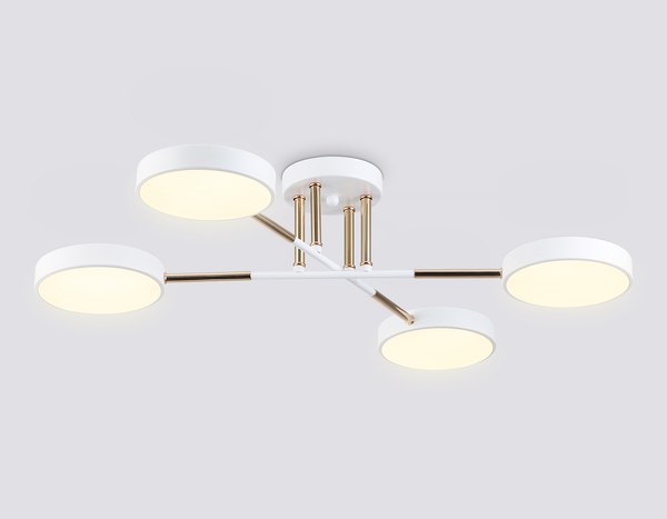Люстра Ambrella FL516331/4 WH/FGD