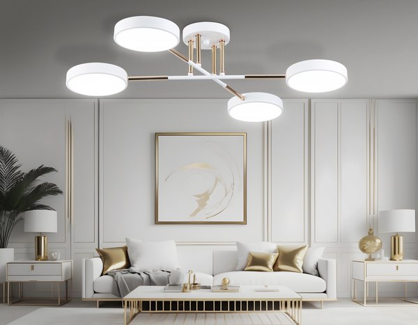 Люстра Ambrella FL516331/4 WH/FGD