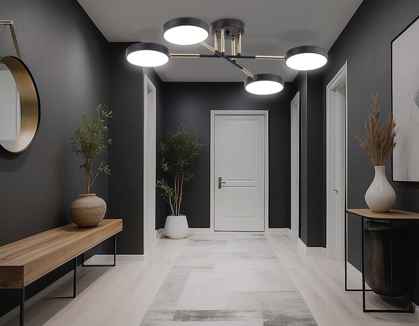 Люстра Ambrella FL516332/4 BK/FGD