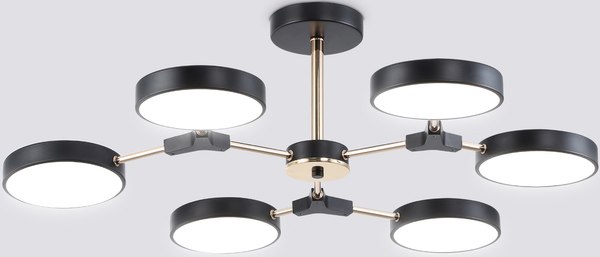 Люстра Ambrella FL516334/6 BK/FGD - фото