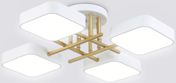 Люстра Ambrella FL516341/4 WH/GD - фото