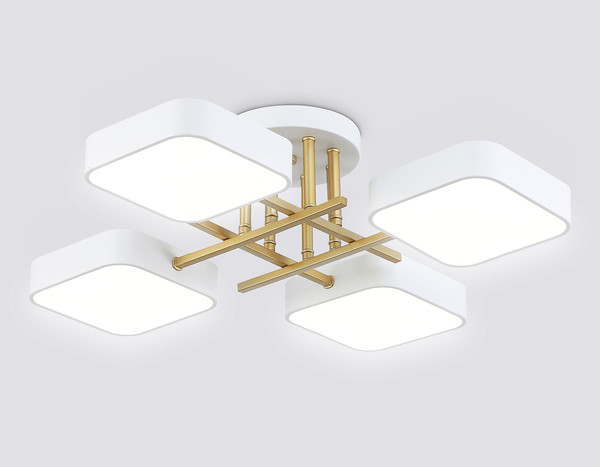 Люстра Ambrella FL516341/4 WH/GD