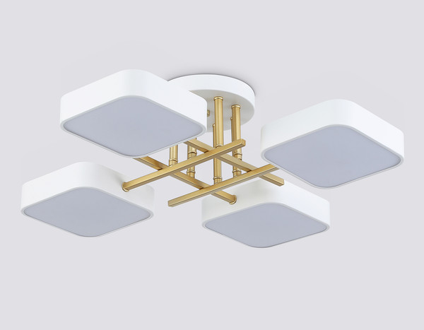 Люстра Ambrella FL516341/4 WH/GD