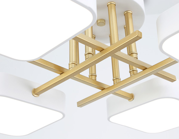 Люстра Ambrella FL516341/4 WH/GD