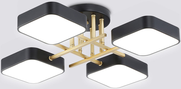 Люстра Ambrella FL516343/4 BK/GD - фото