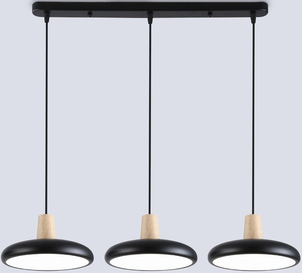 Люстра Ambrella FL4841/3 BK/WD - фото