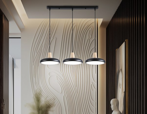 Люстра Ambrella FL4841/3 BK/WD