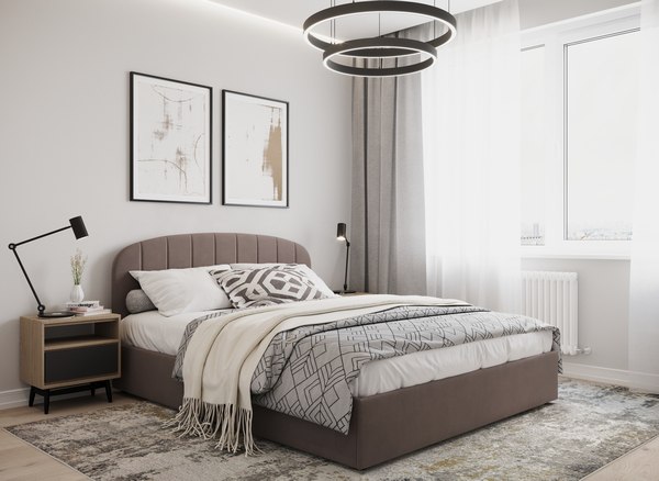 Двуспальная кровать Moon Family 1262 / MF012686