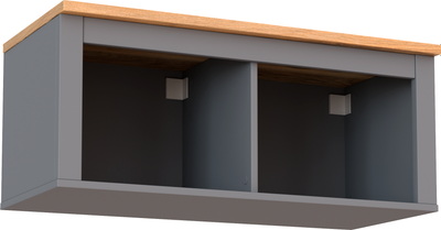 Полка-ячейка Mio Tesoro Сага навесная 2 секции - фото