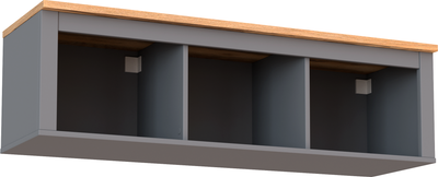 Полка-ячейка Mio Tesoro Сага навесная 3 секции - фото