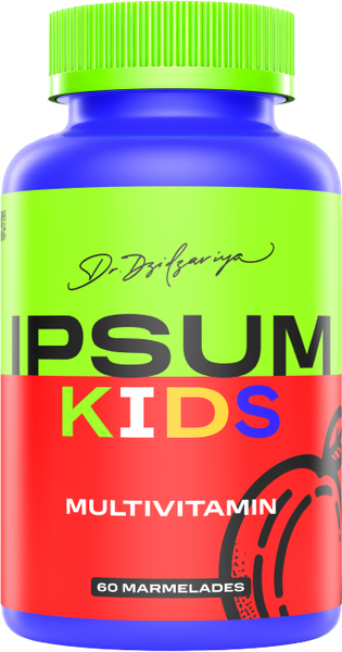 Мультивитаминный комплекс IPSUM Multivitamin kids Абрикос мармеладные пастилки - фото