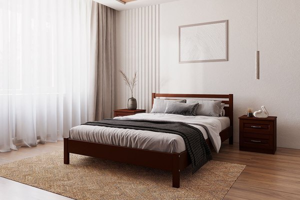 Двуспальная кровать Bravo Мебель Милена 90x200