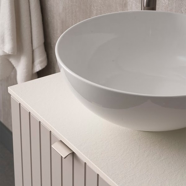 Тумба под умывальник Lauter Melisa 50 (кашемир п/мат, три ручки в комплекте)