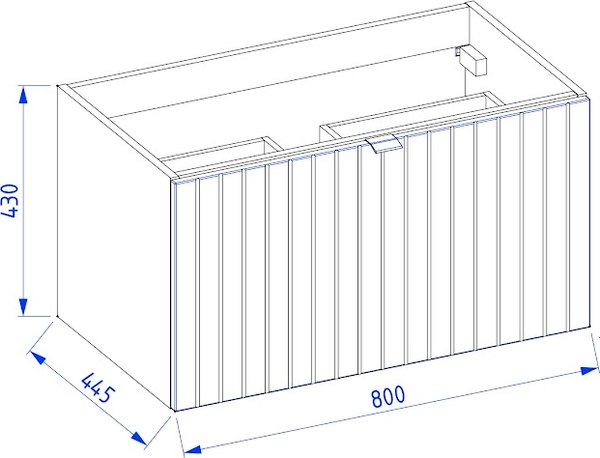 Тумба под умывальник Lauter Melisa 80