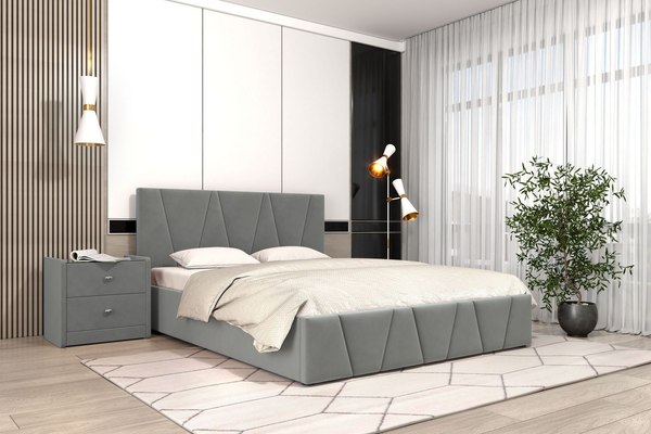 Двуспальная кровать Bravo Мебель Вендетта 160x200 без ПМ Стандарт 2 вариант