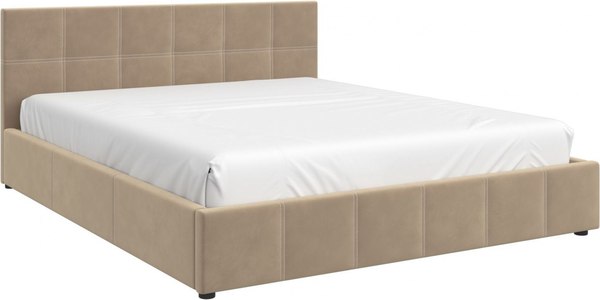 Двуспальная кровать Bravo Мебель Грета 160x200 с ПМ Стандарт 1 вариант - фото