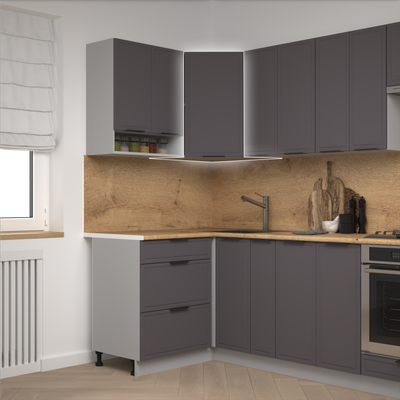 Шкаф навесной для кухни Arvento Корнелия Флок-плюс ВШУ угловой