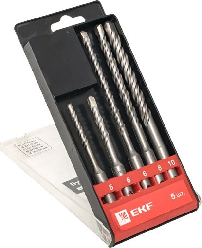 Набор буров EKF Master SDS-plus DB-H5-2x4 - фото