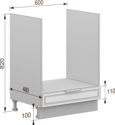 Шкаф под духовку Arvento Корнелия Флок-плюс НШ60д