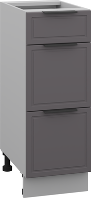 Шкаф-стол кухонный Arvento Корнелия Флок-плюс НШ30р3ш без столешницы - фото