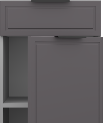 Шкаф-стол кухонный Arvento Корнелия Флок-плюс НШ40р1ш без столешницы