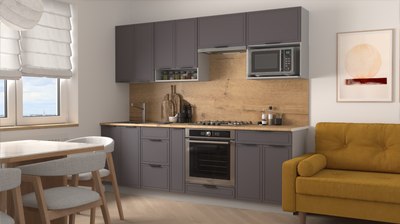 Шкаф-стол кухонный Arvento Корнелия Флок-плюс НШ40р3ш без столешницы