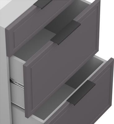 Шкаф-стол кухонный Arvento Корнелия Флок-плюс НШ50р3ш без столешницы