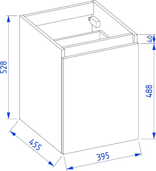 Тумба под умывальник Lauter Mia 40