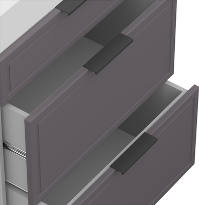 Шкаф-стол кухонный Arvento Корнелия Флок-плюс НШ60р3ш без столешницы