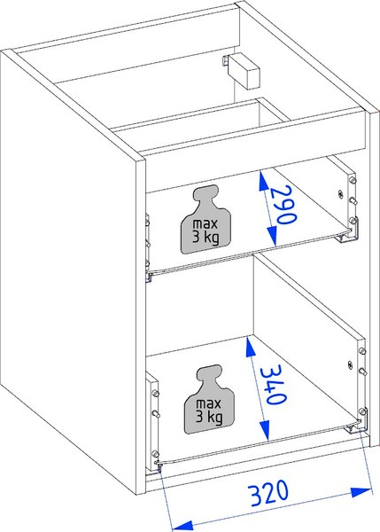 Тумба под умывальник Lauter Mia 40