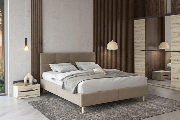 Двуспальная кровать Bravo Мебель Ханна 160x200 Стандарт 3 вариант