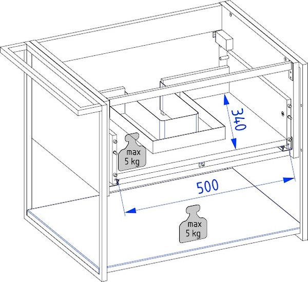 Тумба под умывальник Lauter Lea 60