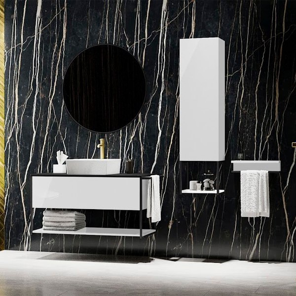 Тумба под умывальник Lauter Lea 80 (белый глянец)