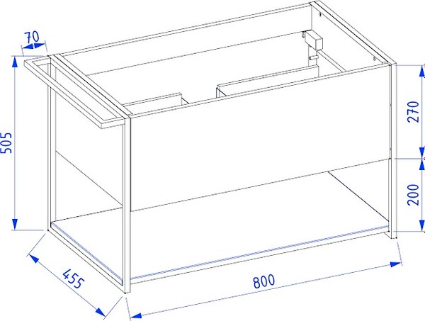 Тумба под умывальник Lauter Lea 80