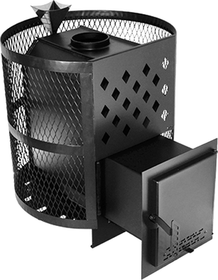 Печь-каменка Пегас Тайга-16 сетчатый кожух ЗК - фото