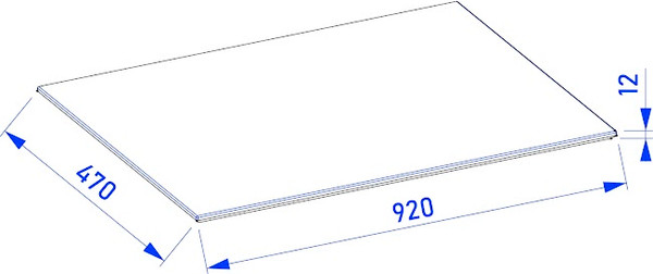 Столешница для тумбы в ванную Lauter Mia 90