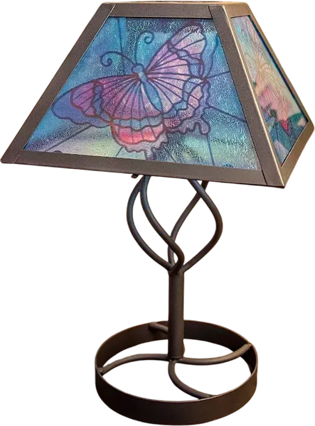 Светильник уличный Чудесный Сад 678 Тиффани Бабочка - фото