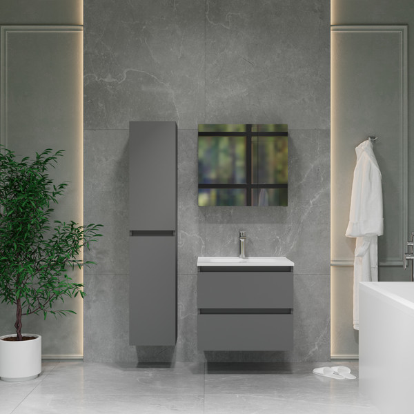 Шкаф-пенал для ванной Lauter Навесной Mia 30