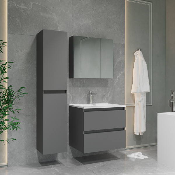 Шкаф-пенал для ванной Lauter Навесной Mia 30