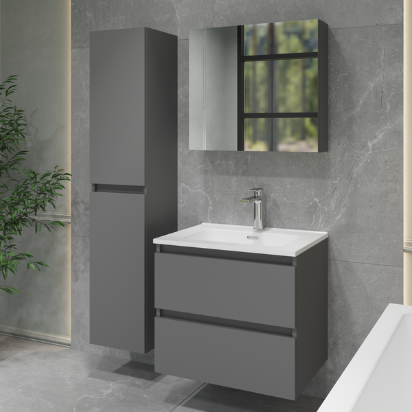 Шкаф-пенал для ванной Lauter Навесной Mia 30