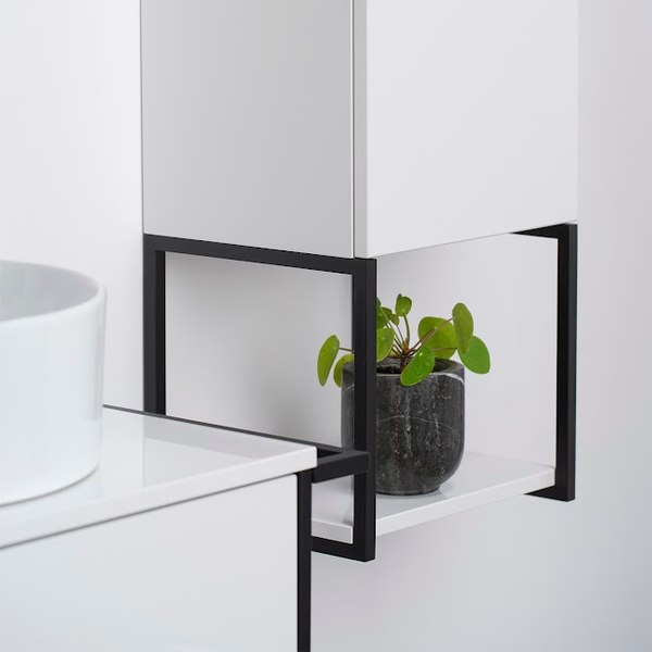 Шкаф-полупенал для ванной Lauter Навесной Lea