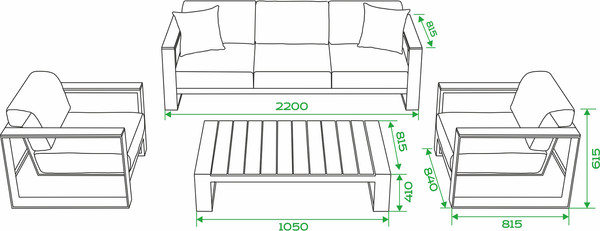 Комплект садовой мебели OUTDOOR Монреаль / OUT-0033