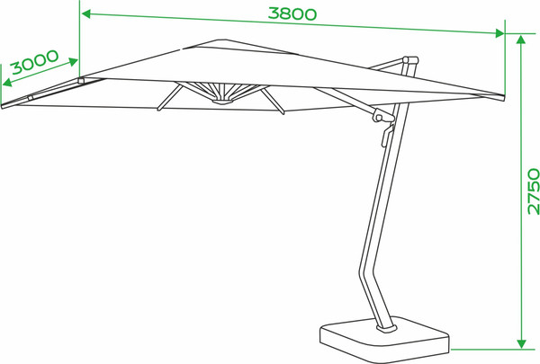 Зонт садовый OUTDOOR Малибу / OUT-0056